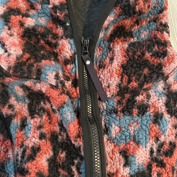 Prana Lined Cozy Sherpa Half Zip Pullover Hoodie Sweater Medium - Picture 3 of 5